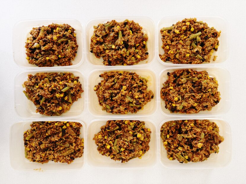 Mexican-style pressure cooker lentil rice